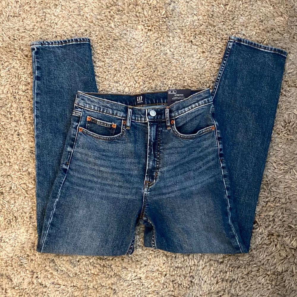 GAP Denim High Rise Cigarette Jeans